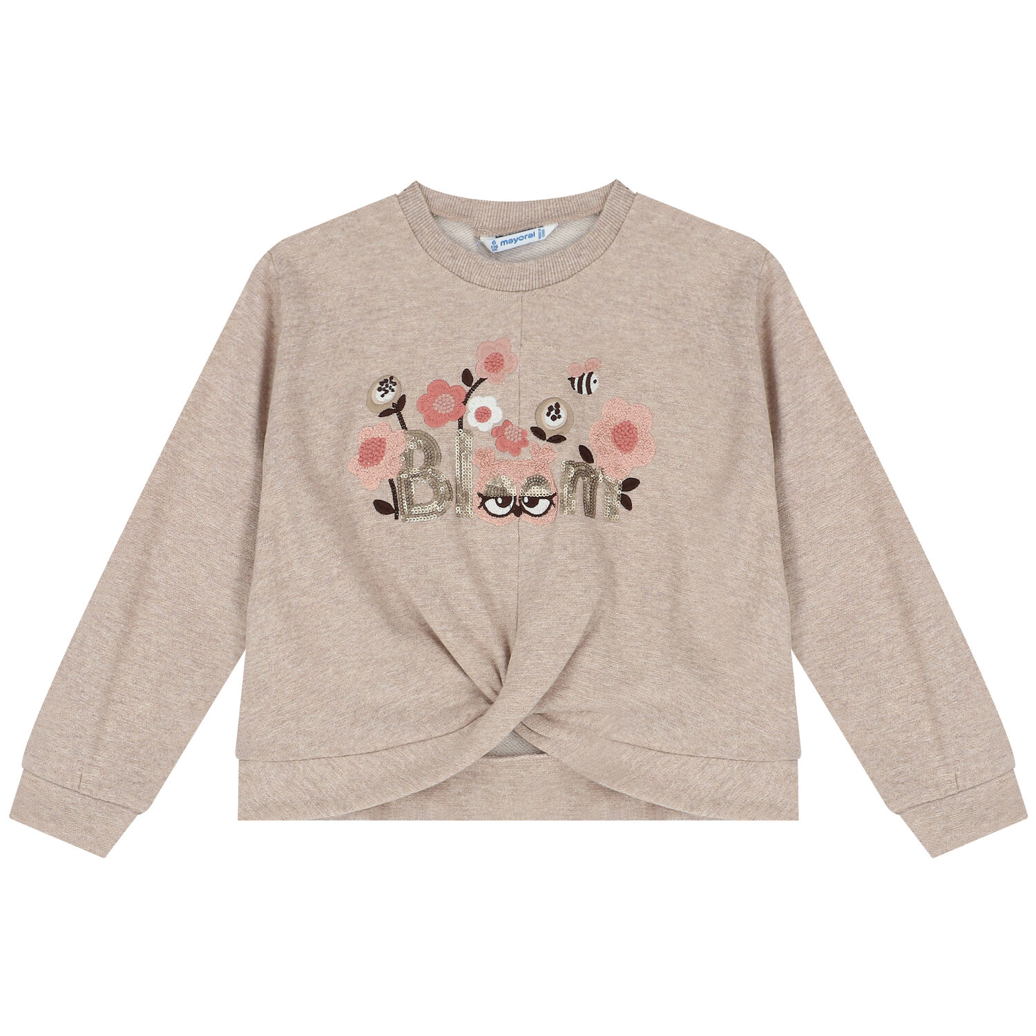 طقم بنات تنورة تول باللون البيج والوردي, 1, hi-res image number null